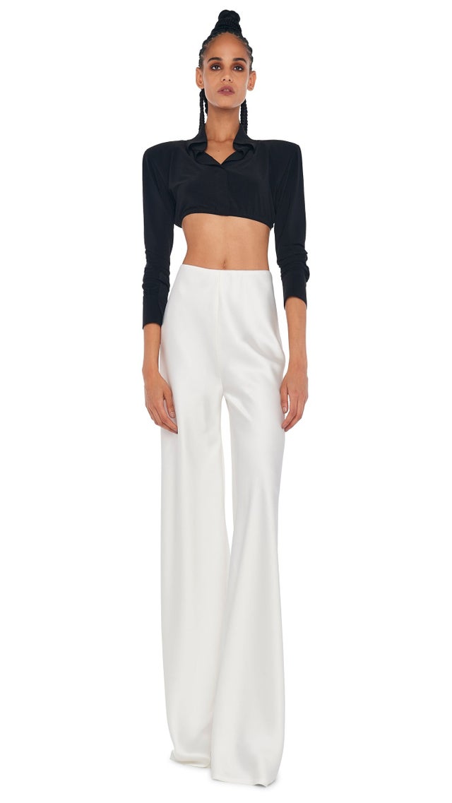 Norma Kamali ベルト付き ミディドレス ホワイト Belted midi dress in white - Norma Kamali | Mytheresa