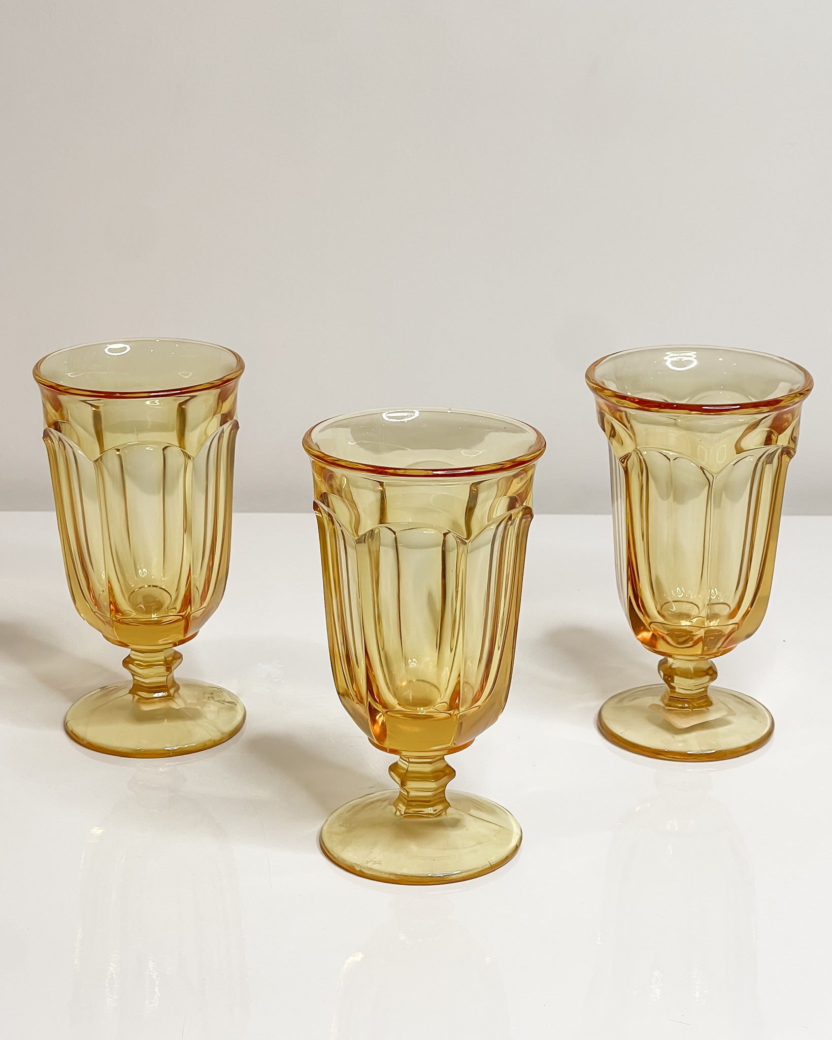 Mid-Century Imperial offers Glass Amber Goblets